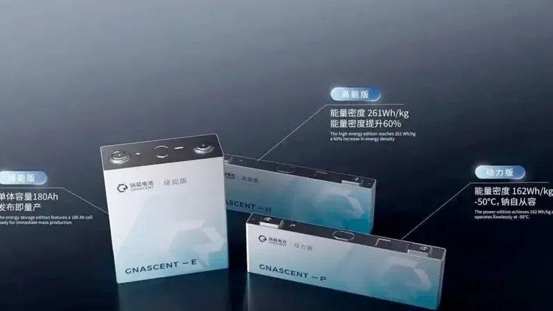 Los socios de Volkswagen en China presentan una 'batería de sal' con 20.000 ciclos de vida útil lista para producirse
