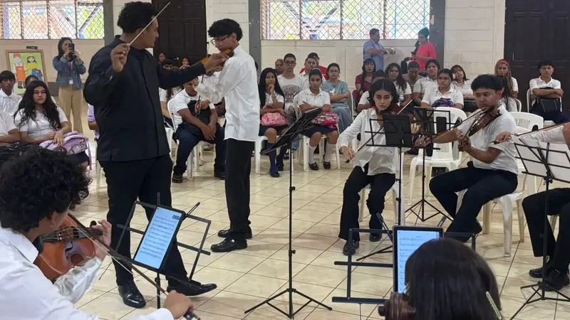 Instituto Maestro Gabriel fue escenario de majestuoso concierto sinfónico estudiantil en Managua