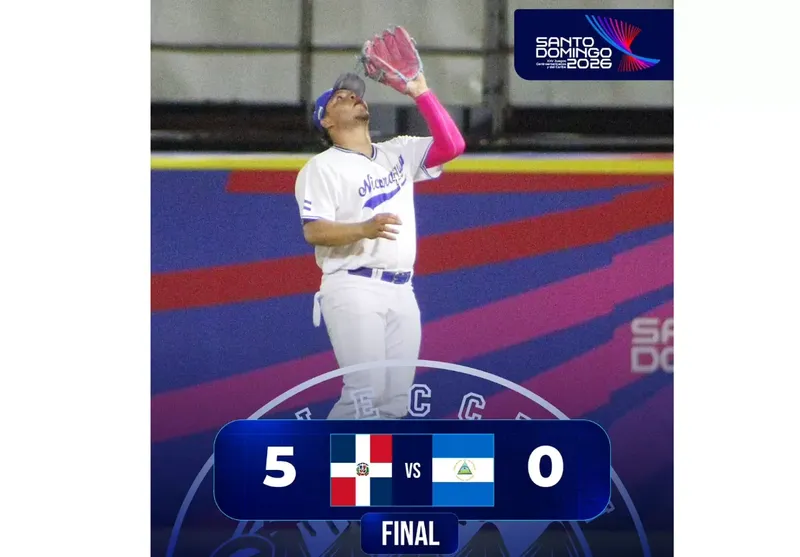 Sin ofensiva ante Dominicana, así inicio Nicaragua la súper ronda en el béisbol de los Juegos CA y del Caribe