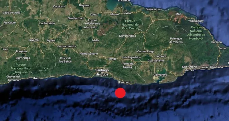 Reportan sismo perceptible en Santiago de Cuba