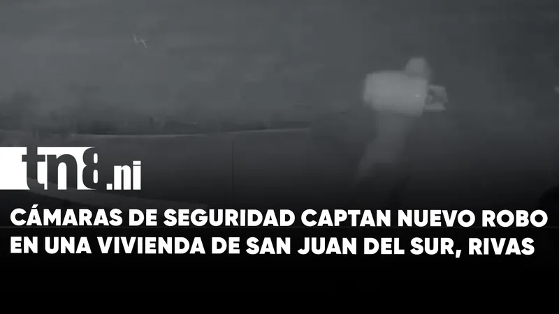 Captan a sujeto robando en patio de una vivienda durante la madrugada en Rivas...