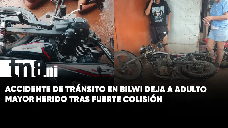 Impactante accidente en barrio Loma Verde de Bilwi deja a adulto mayor lesionado