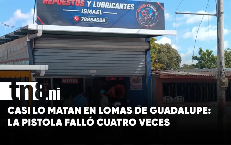 ¡La pistola falló cuatro veces! Se salva de ataque en Lomas de Guadalupe, Managua