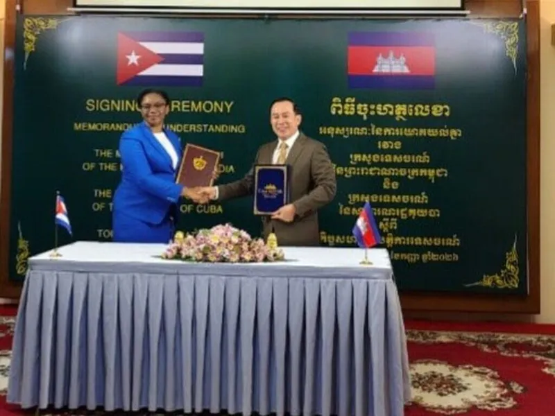 Camboya y Cuba acercan posiciones con memorando en turismo
