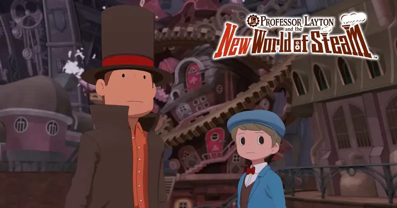 Professor Layton and the New World of Steam confirma su fecha de lanzamiento y promete una nueva aventura llena de misterios