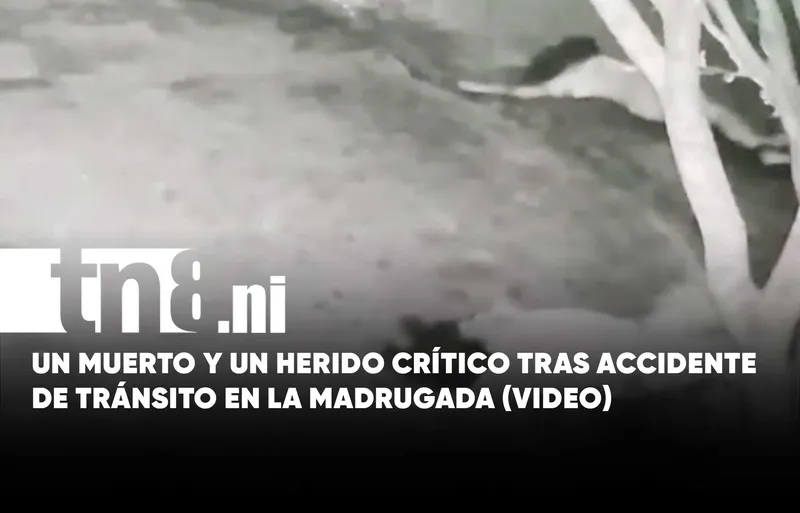 Cámara de seguridad capta fatal choque de moto en barrio Libertad, Managua