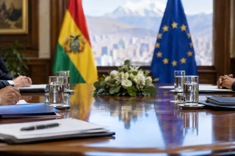 Eurodiputados buscan reforzar a Bolivia como aliado de la UE