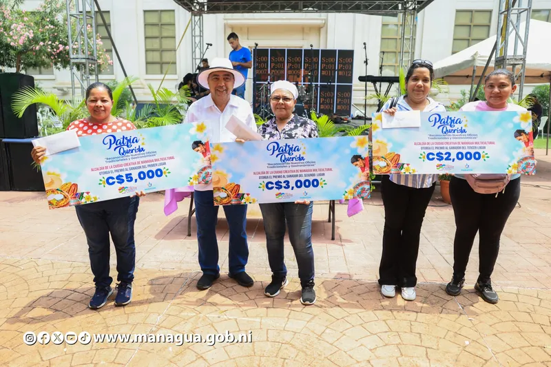Veinte emprendedores de Managua destacan en concurso de oficios tradicionales y gastronomía