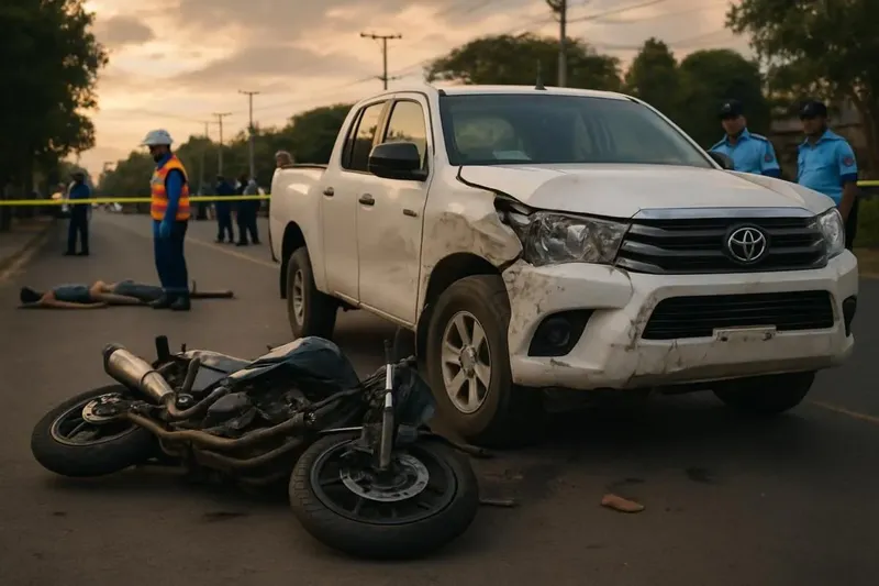 Policía reporta 291 lesionados menos por accidentes en Nicaragua