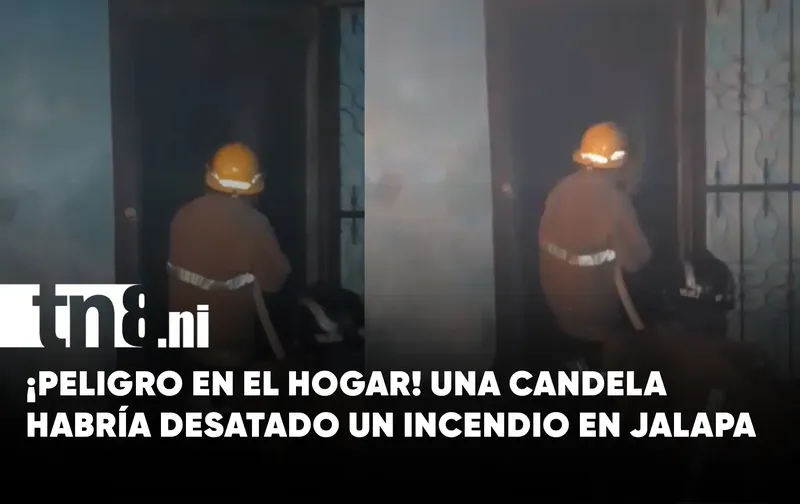 Incendio en vivienda de Jalapa: una candela encendida habría originado el fuego