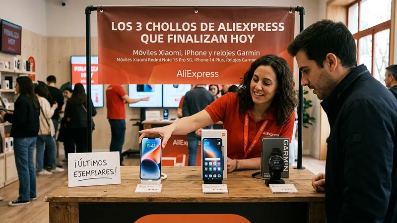 Los 3 chollos de AliExpress que finalizan hoy: Móviles Xiaomi, iPhone y relojes Garmin