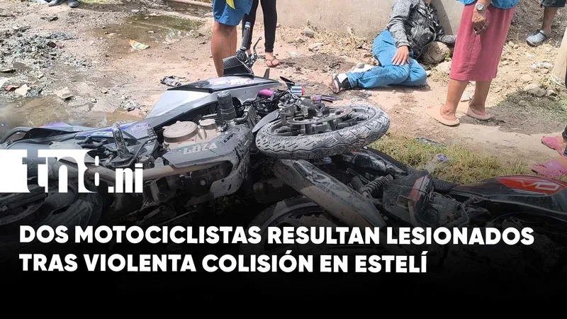 Estelí: accidente entre motociclistas genera alarma en el barrio Óscar Gámez 2