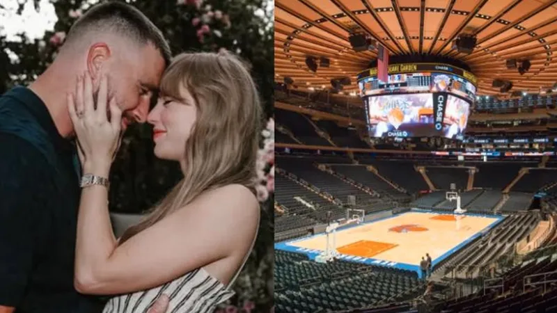 Taylor Swift y Travis Kelce planean boda en el Madison Square Garden