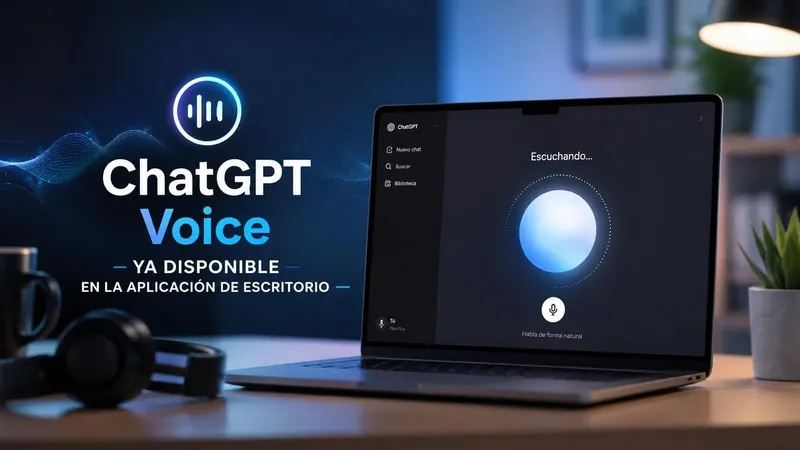 OpenAI actualiza ChatGPT en su versión de escritorio con ChatGPT Voice