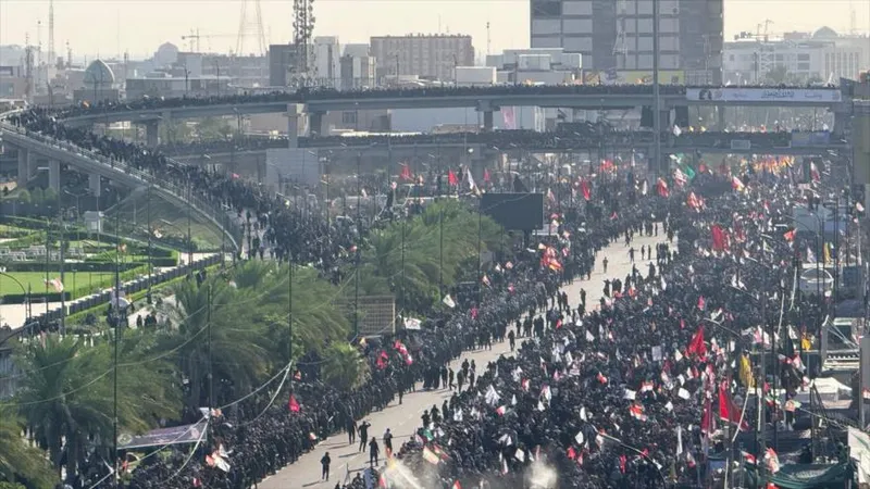 Irak vive histórica despedida con millones de dolientes por Líder de Irán