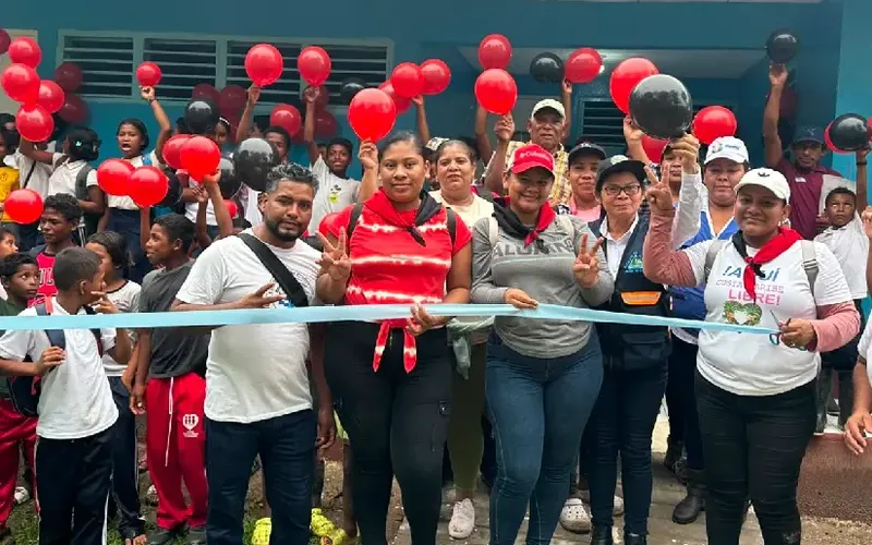 Entregan rehabilitación del Puesto de Salud en la comunidad de Andris, Río Coco Abajo