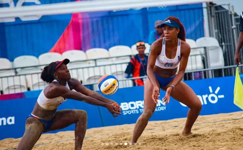 Cuba asegura presencia en las dos finales del voleibol de playa JCC