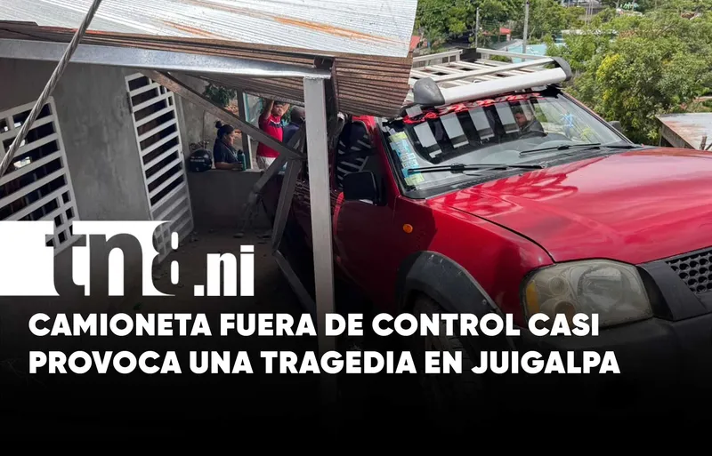 De terror: Pierde el control y se estrella contra vivienda en Chontales