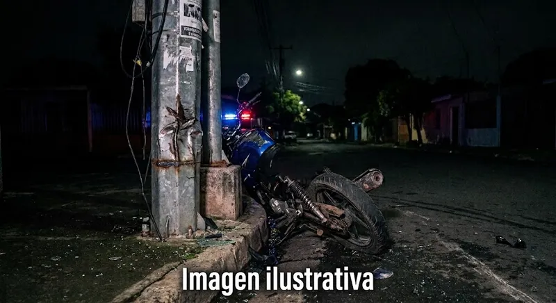 Exceso de velocidad cobra la vida de un motociclista de 21 años en el Distrito III de Managua