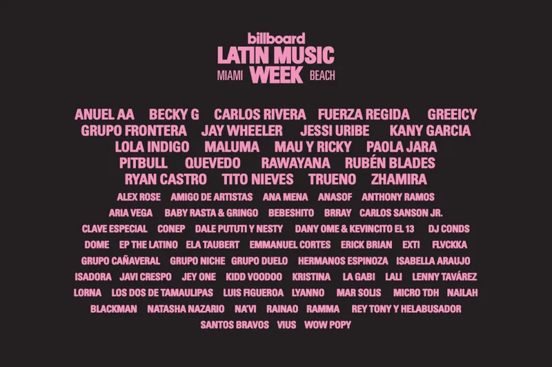 Rubén Blades, Anthony Ramos, Lenny Tavárez, Tito Nieves y más se suman a Billboard Latin Music Week 2026