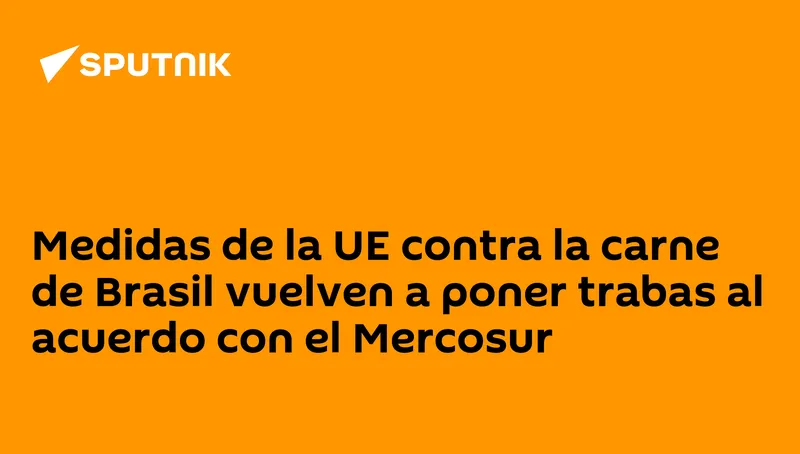 Medidas de la UE contra la carne de Brasil vuelven a poner trabas al acuerdo con el Mercosur
