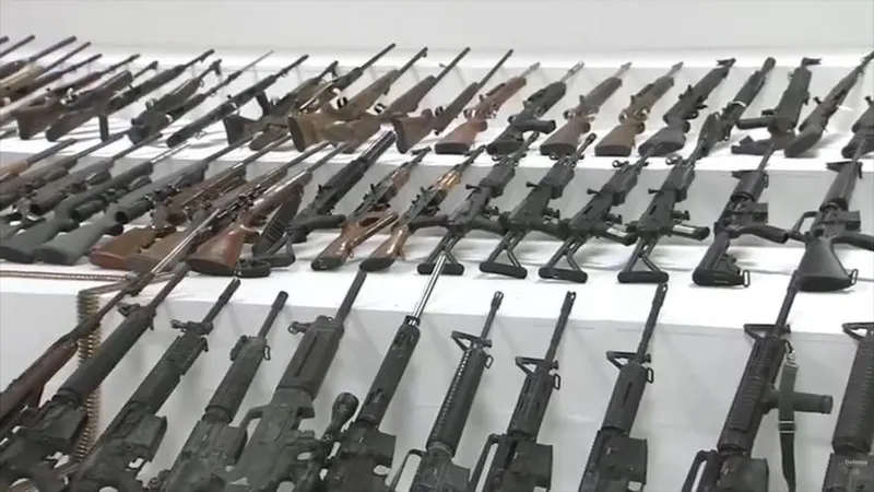 Siete de cada diez armas decomisadas en México provienen de EEUU