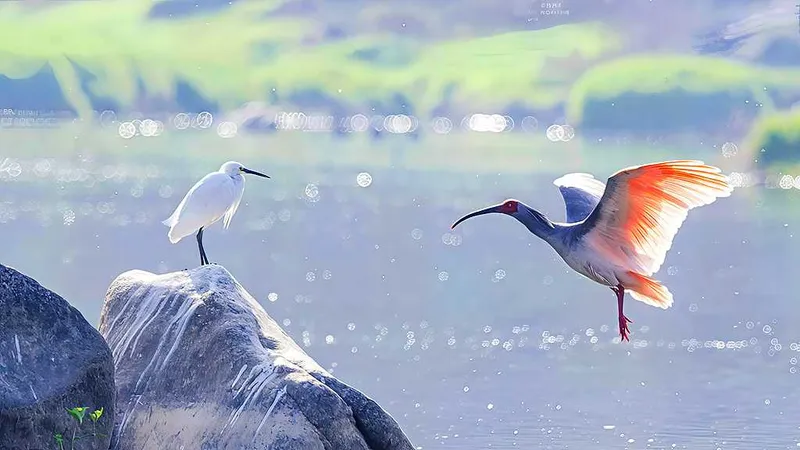 Gansu reintroduce ibis crestados en la naturaleza