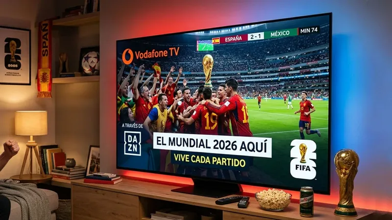 Vodafone TV emitirá el Mundial 2026 desde DAZN: estos los planes que necesitas
