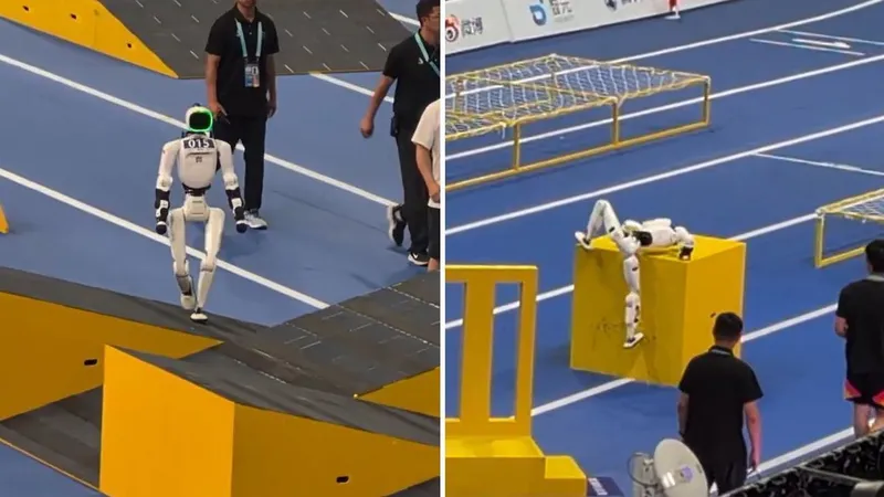 VIDEO: Así los robots humanoides superan una compleja pista de obstáculos