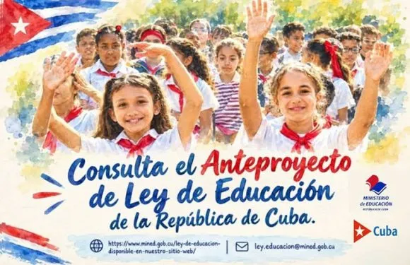 Convoca el Ministerio de Educación a consulta pública del anteproyecto de Ley de Educación