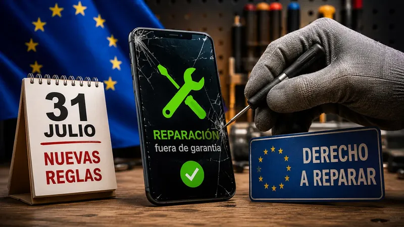 El derecho a reparar entra hoy en vigor, pero no para todos los productos: esta es la letra pequeña