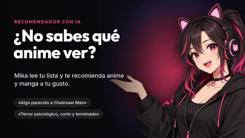 Esta IA otaku te da recomendaciones de anime y manga mejores que cualquier top 10