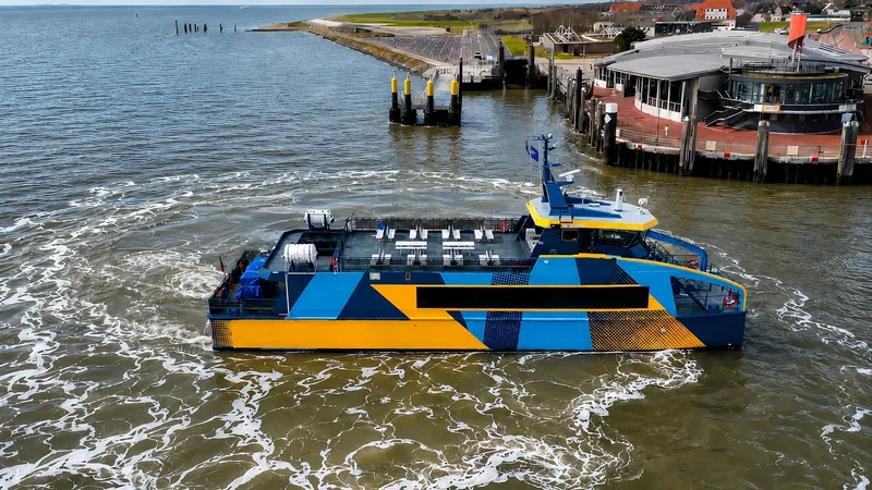 El revolucionario plan para mover un ferry de 150 pasajeros y 32,3 metros de largo con la energía de 160 coches eléctricos aparcados