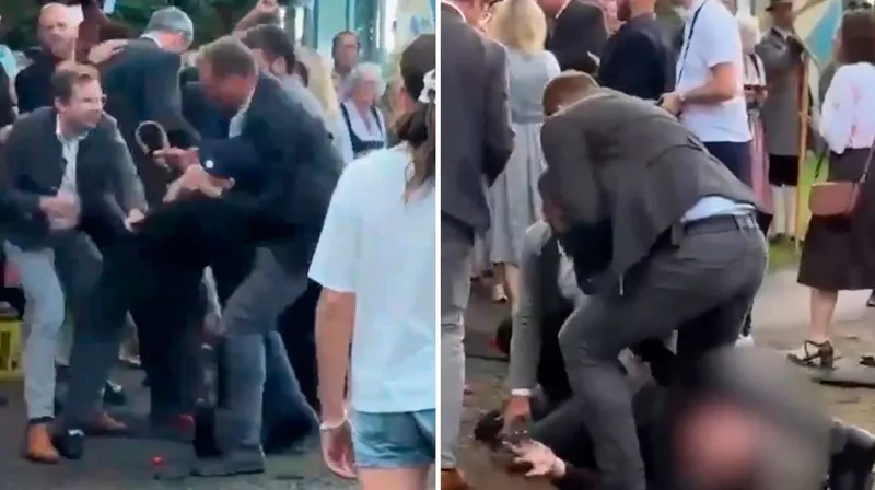 Ataque inesperado: agreden con un tomate al líder de Baviera en Alemania (VIDEO)