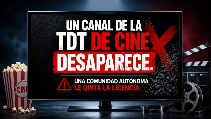La TDT perderá uno de sus canales de cine: desaparece el día 29 de julio en una comunidad española
