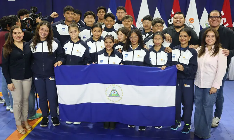 Nicaragua abandera a su delegación para los Juegos Estudiantiles Centroamericanos