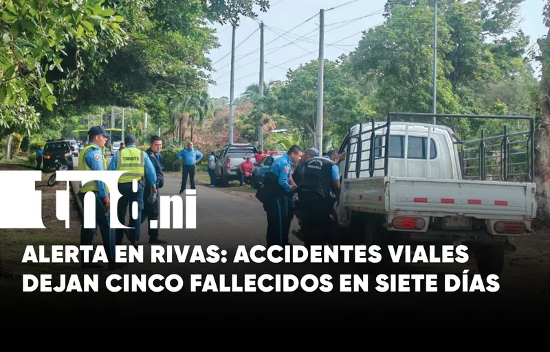 Impactante: Cinco vidas perdidas en las carreteras de Rivas en solo siete días