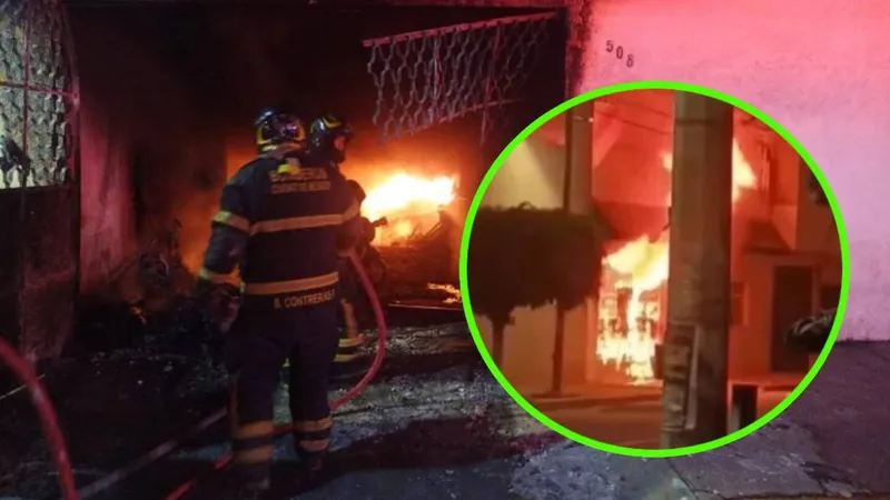 14 perritos murieron en una casa, estaban solos y un tanque de gas explotó tras caerle PIROTECNIA