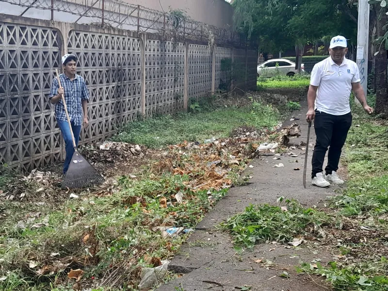 Vecinos del Distrito II de Managua se unen para eliminar un botadero de basura ilegal
