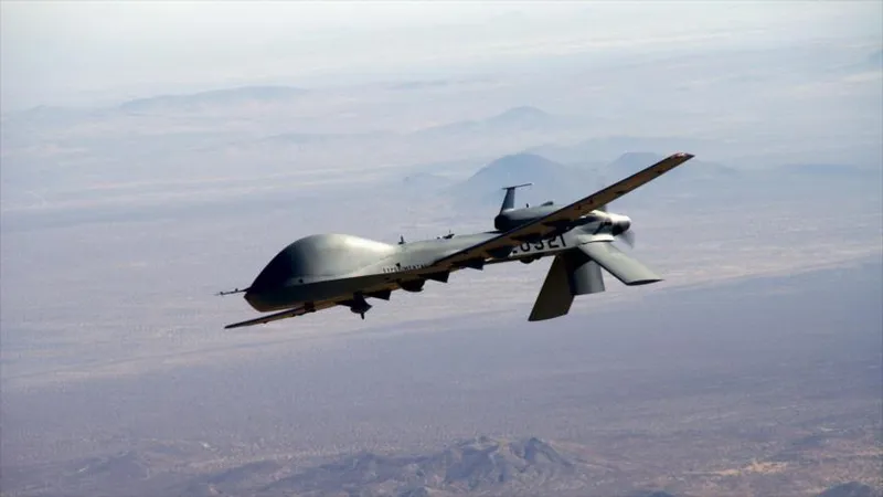 CGRI de Irán derriba un dron avanzado MQ-1 de EEUU en Ormuz, el número 14