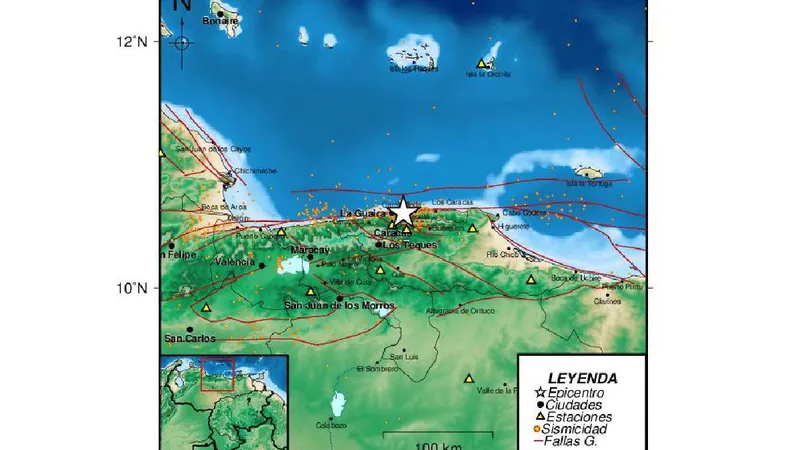 Funvisis y la USGS reportan un sismo de magnitud superior a 4 en La Guaira