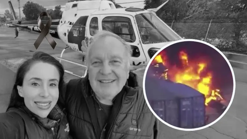 Periodista cubría la noticia de un choque cuando helicóptero en el que sobrevolaba SE DESPLOMÓ