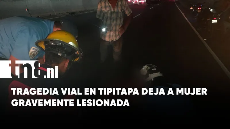 Mujer resulta gravemente lesionada en presunto atropello en la Panamericana Norte