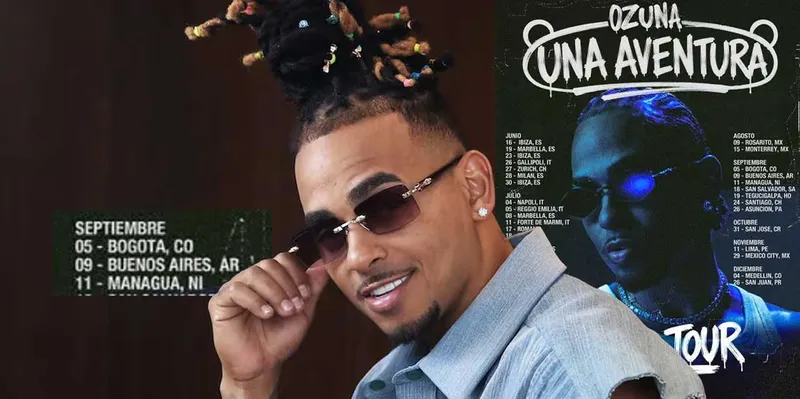 ¡Es oficial! Ozuna llegará a Nicaragua con su gira “Una Aventura World Tour”