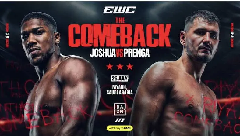 Anthony Joshua y Kristian Prenga presentan el que disputarán en Arabia Saudita