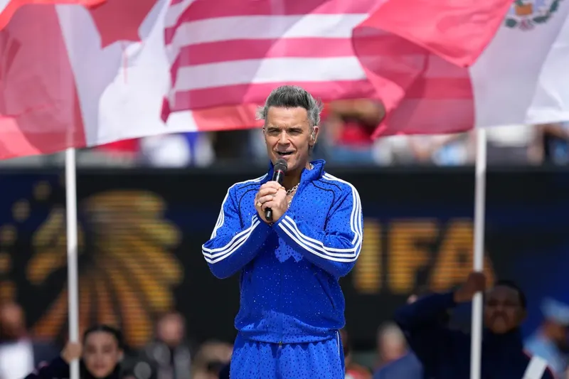 Robbie Williams responde a las acusaciones de consumo de sustancias tras vídeo en el Mundial 2026
