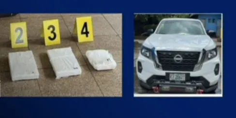 Policía de Carazo captura a nicaragüense y costarricense con más de 3 kilos de cocaína