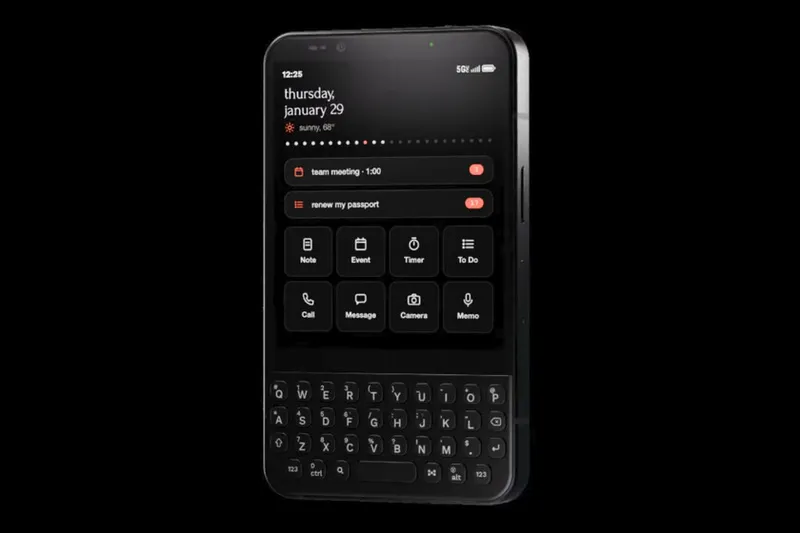 Teclado físico, chasis de aluminio y panel OLED: el Minimal Phone 2 busca ser el móvil antidistracciones definitivo, ahora sin e-ink