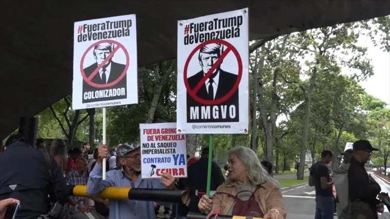 Se renuevan en Venezuela las protestas contra el acuerdo petrolero con EEUU