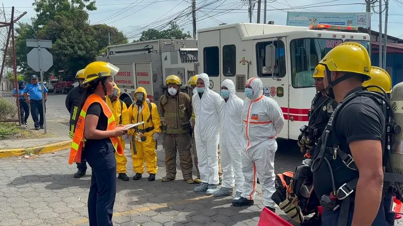 Managua: bomberos mejoran atención a emergencias de materiales peligrosos